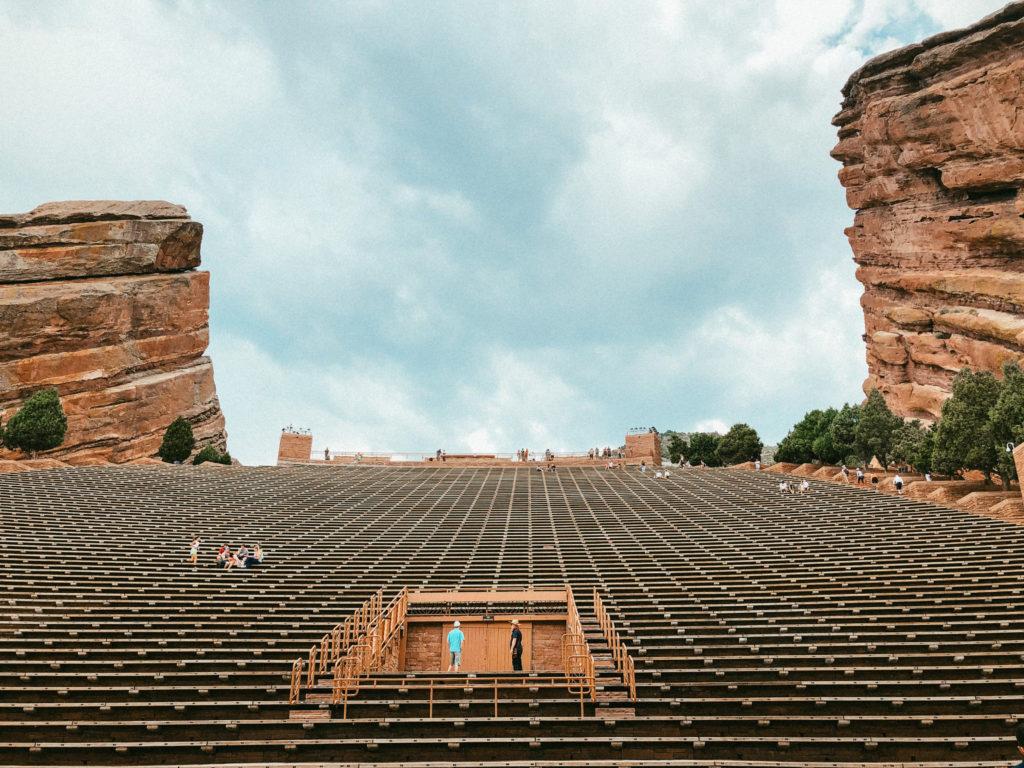 Red Rocks Amphitheatre, one of the best places to visit near Denver Colorado in the summer. 