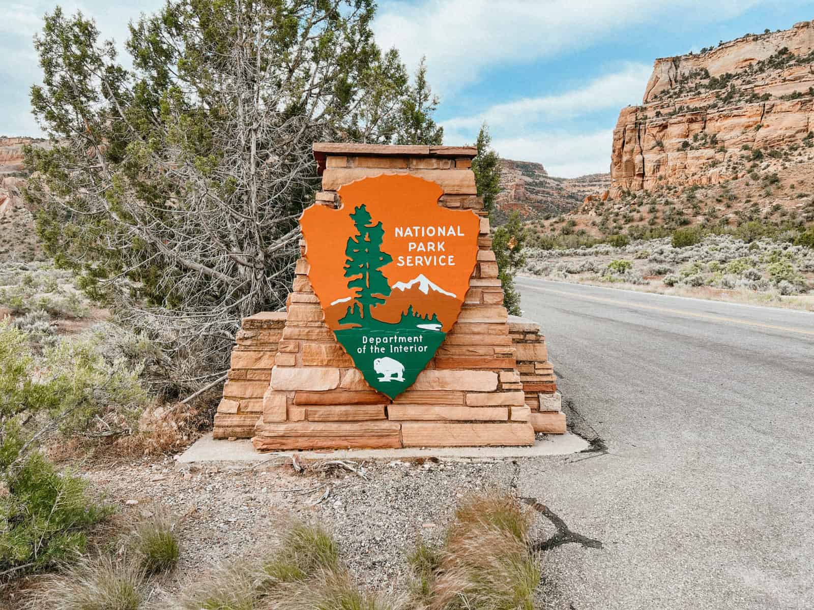 One of the National Park Services signs.