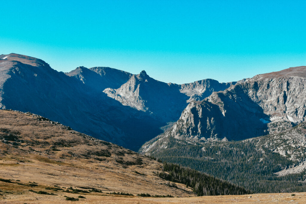 Mountain views from Rocky Mountain National Park.