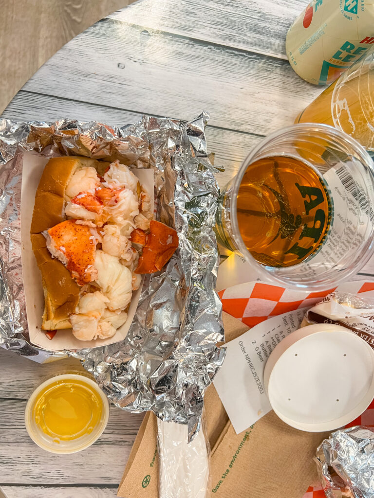A lobster roll served at one of the best restaurants in Boston.