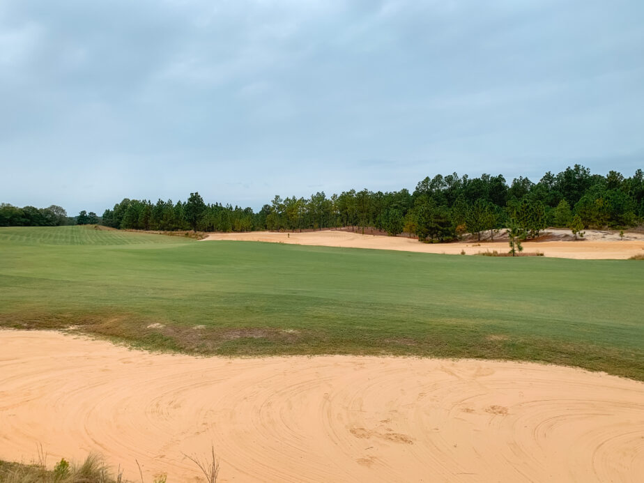 Sand bunkers from a golf course in North Carolina. 