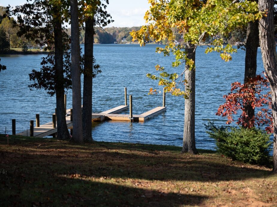A dock at Smith Mountain Lake.