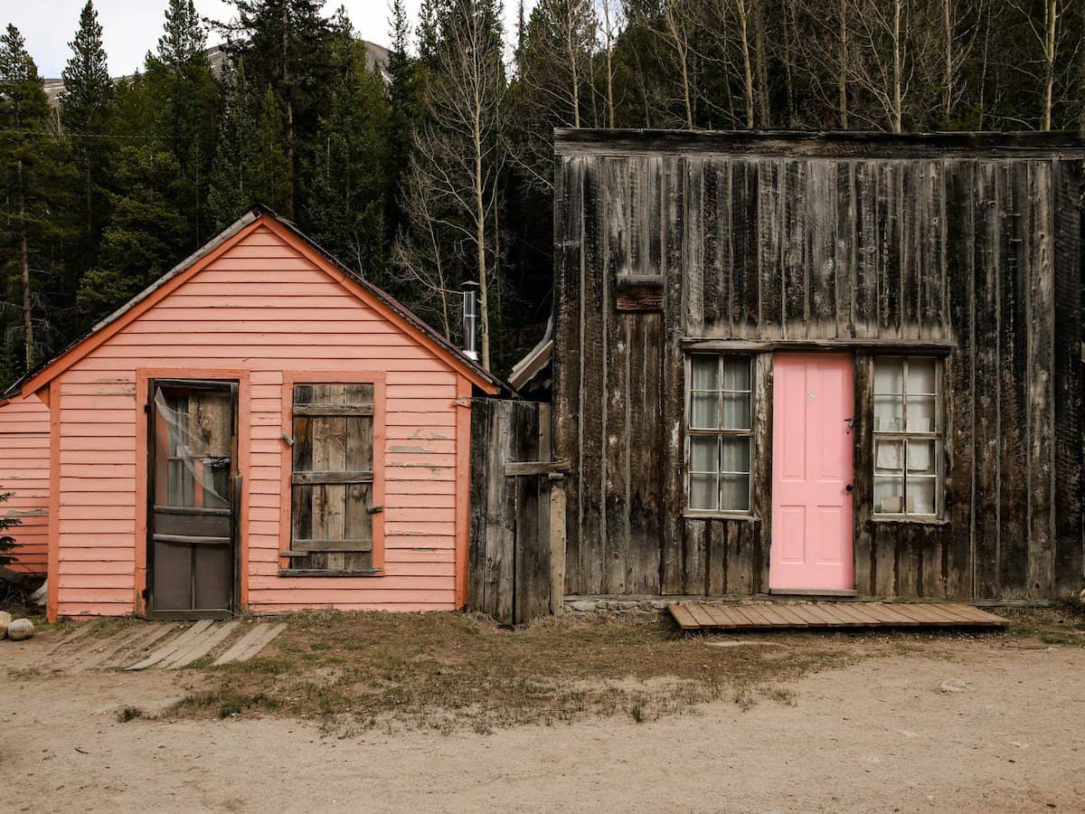 Ghost Town Colorado Two Buildings 