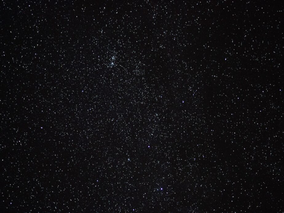 The night sky full of stars.