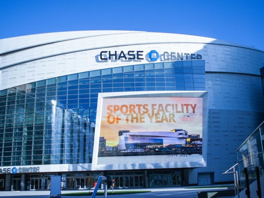 Chase Center in California where the Warriors play.