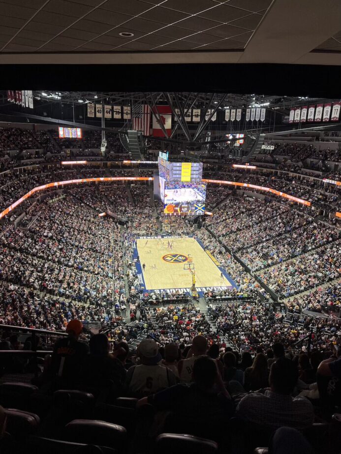 The Denver Nuggets Arena in Colorado.