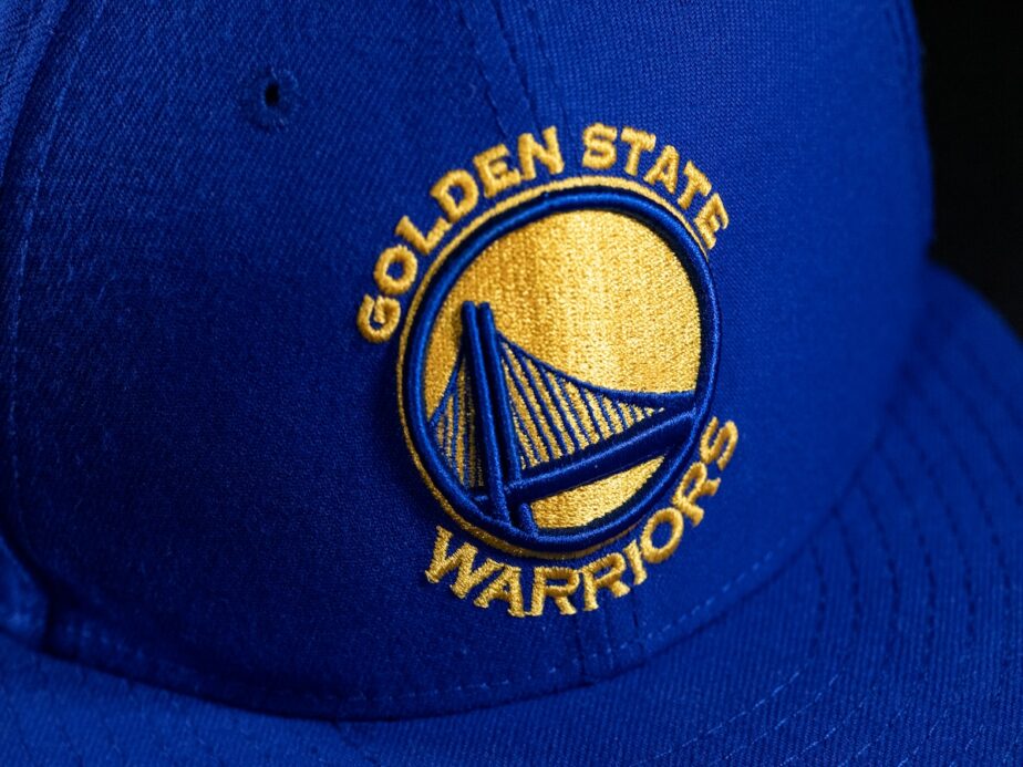 A Golden State Warriors hat.