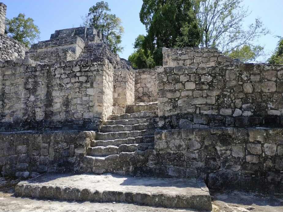 A Mayan ruin at Calakmul.