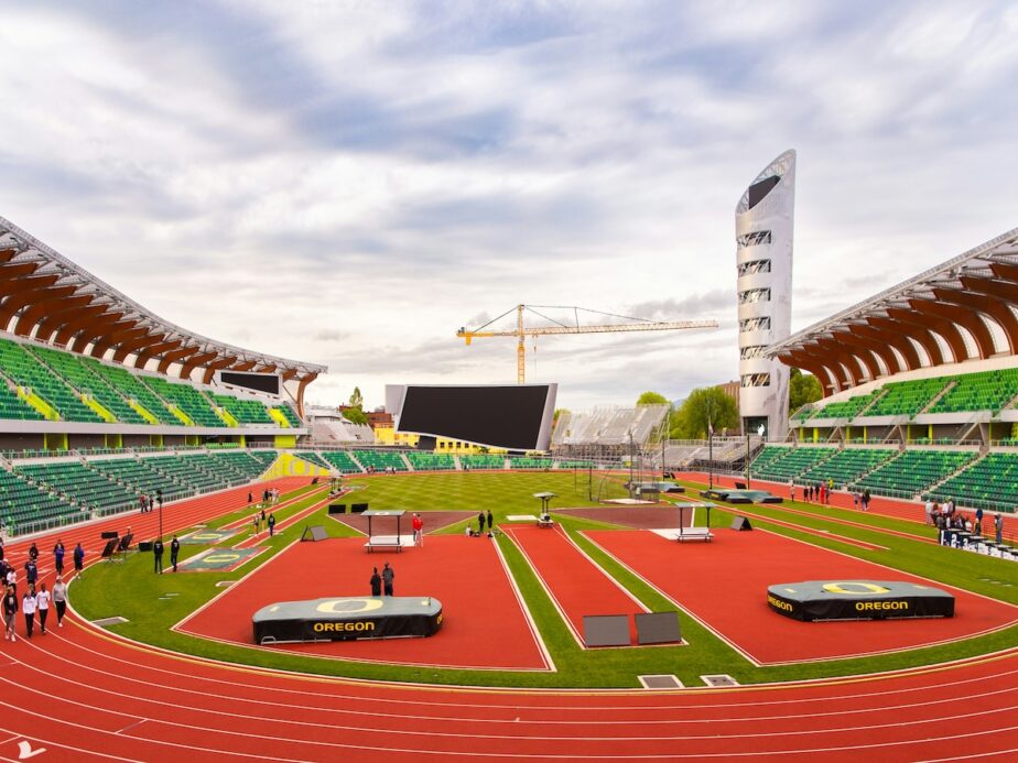 Hayward Field in Eugene, Oregon.