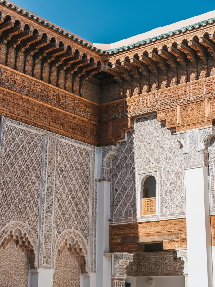 Beautiful architecture in Marrakesh, Morocco.