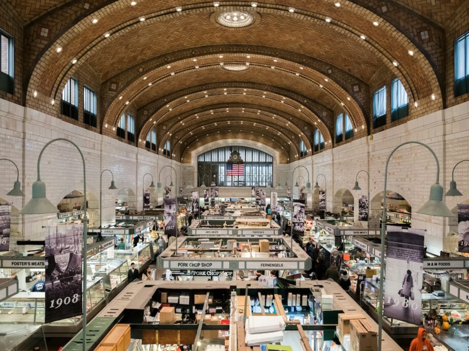 West Side Market vendors inside.