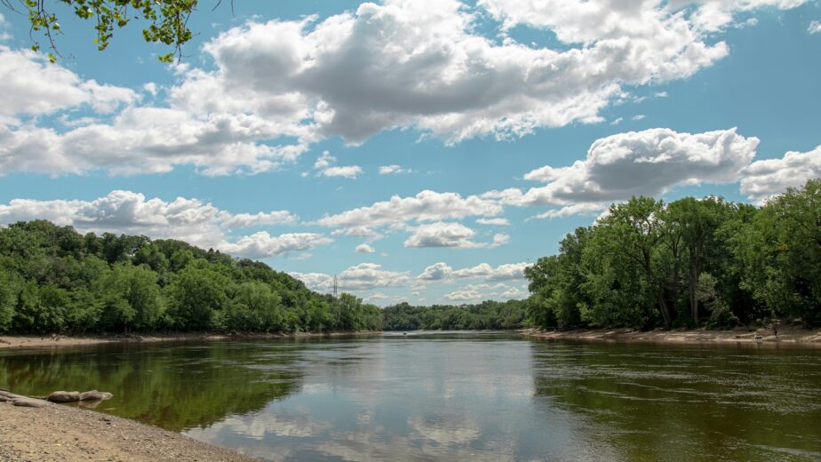 A river along the Great River Road.