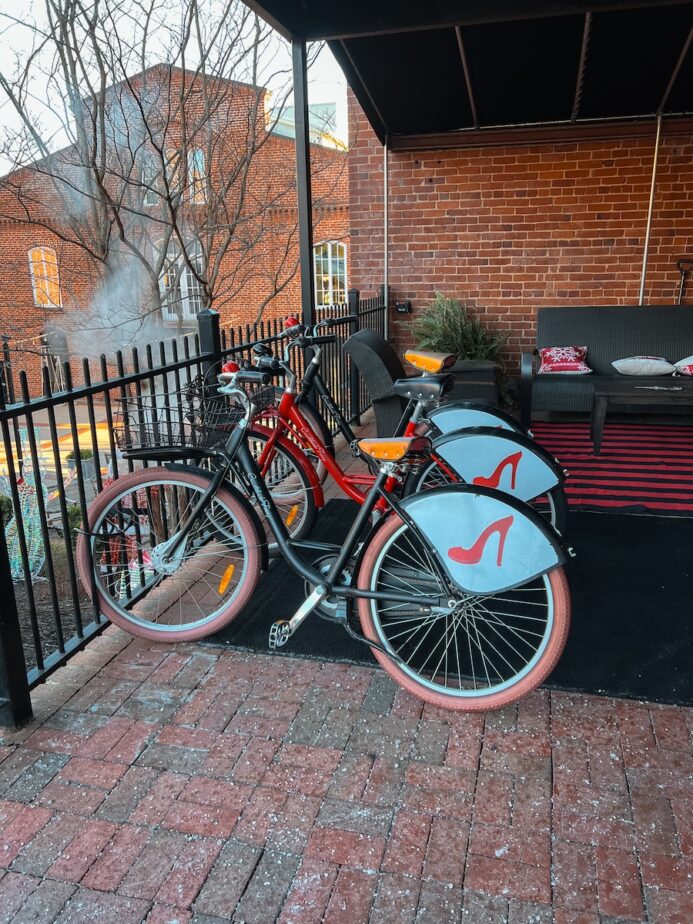 Craddock Terry bicycles with shoe emblems on them.